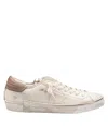 Philippe Model Low-top Sneaker In Distressed Leather In Brown