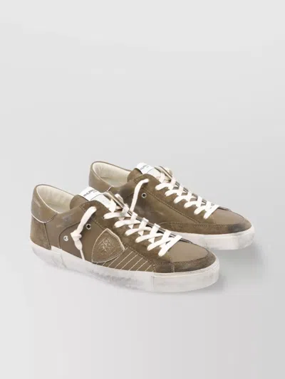 Philippe Model Low Top Sneakers Contrast Stitching