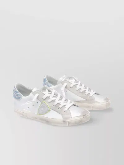 Philippe Model Low Top Sneakers Sequin Detail In Gold