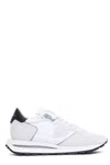 Philippe Model Low-top Sneakers With Smooth And Textured Panels In White