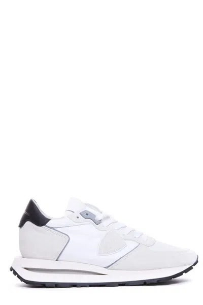 Philippe Model Low-top Sneakers With Smooth And Textured Panels In White