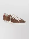 Philippe Model Low-top Suede Sneakers Rubber Sole In Brown
