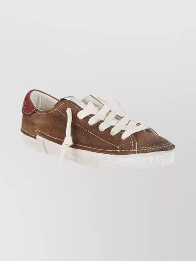 PHILIPPE MODEL LOW-TOP SUEDE SNEAKERS RUBBER SOLE