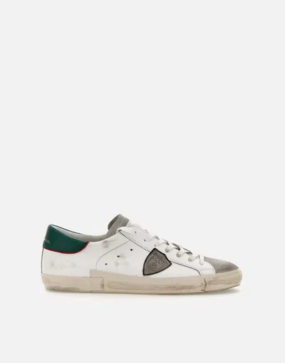 Philippe Model Prsx Leather Trainers In White