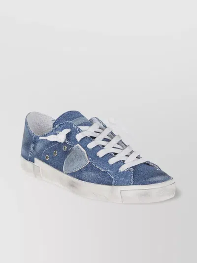 Philippe Model Low Woman Sneakers Distressed Finish