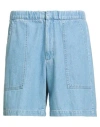 Philippe Model Man Denim Shorts Blue Size 36 Cotton