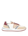 Philippe Model Man Sneakers Beige Size 6 Leather, Textile Fibers