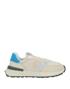 Philippe Model Man Sneakers Beige Size 9 Leather, Textile Fibers In Beige