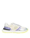 Philippe Model Man Sneakers Beige Size 9 Leather, Textile Fibers In Multi