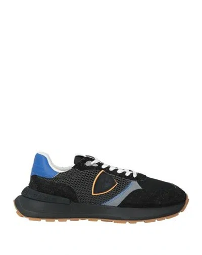Philippe Model Man Sneakers Black Size 8 Leather, Textile Fibers