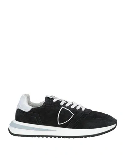 Philippe Model Man Sneakers Black Size 7 Leather, Textile Fibers