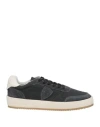 Philippe Model Man Sneakers Black Size 8 Leather