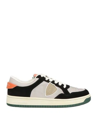Philippe Model Man Sneakers Black Size 9 Leather, Textile Fibers