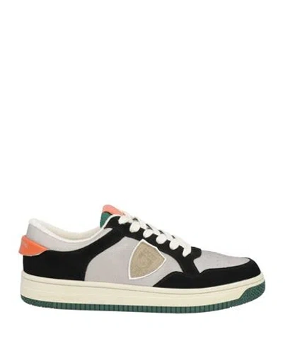 Philippe Model Man Sneakers Black Size 9 Leather, Textile Fibers