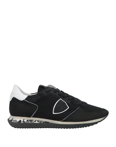 Philippe Model Man Sneakers Black Size 9 Textile Fibers, Leather