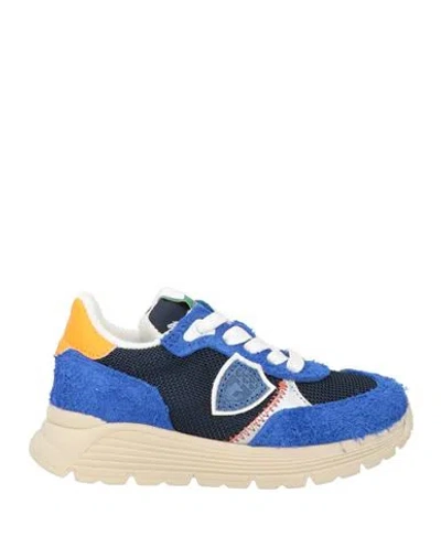 Philippe Model Babies'  Toddler Boy Sneakers Bright Blue Size 10c Leather, Textile Fibers