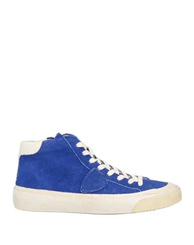 Philippe Model Man Sneakers Bright Blue Size 9 Leather