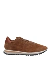 Philippe Model Man Sneakers Brown Size 9 Leather, Textile Fibers In Brown