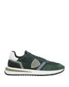 Philippe Model Green Lace-up Sneakers In Green