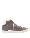 Philippe Model Man Sneakers Dove Grey Size 8 Leather In Grey