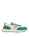 Philippe Model Man Sneakers Green Size 9 Leather, Textile Fibers In Green