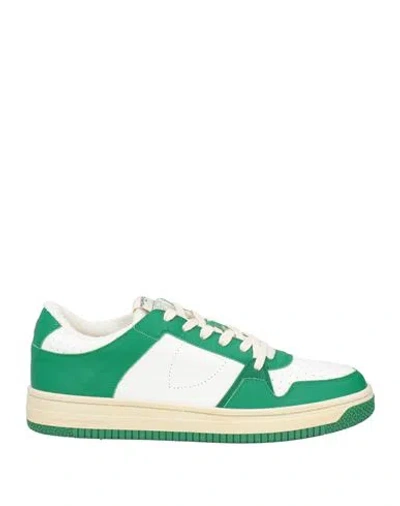 Philippe Model Man Sneakers Green Size 9 Leather, Textile Fibers