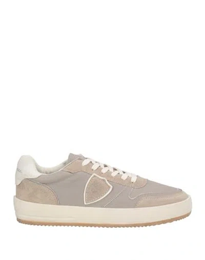 Philippe Model Man Sneakers Grey Size 8 Leather