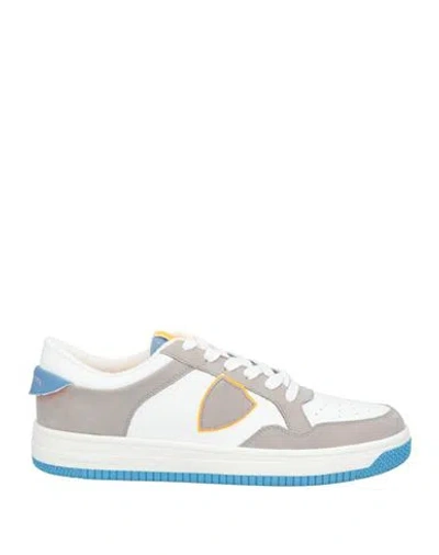 Philippe Model Man Sneakers Grey Size 9 Leather, Textile Fibers