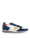 Philippe Model Man Sneakers Ivory Size 9 Leather, Textile Fibers In White