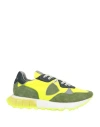 Philippe Model Man Sneakers Lime Green Size 8 Leather, Textile Fibers In Green