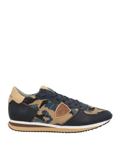 Philippe Model Man Sneakers Midnight Blue Size 9 Leather