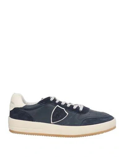 Philippe Model Man Sneakers Midnight Blue Size 9 Leather