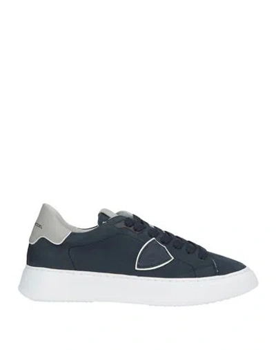 Philippe Model Man Sneakers Midnight Blue Size 9 Leather