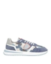 Philippe Model Man Sneakers Navy Size 8 Leather, Textile Fibers In Navy Blue