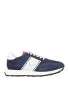 Philippe Model Man Sneakers Navy Size 9 Textile Fibers, Leather In Blue