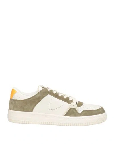Philippe Model Man Sneakers Off White Size 8 Calfskin In Multi