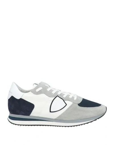 Philippe Model Man Sneakers Off White Size 9 Leather, Textile Fibers