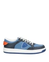 Philippe Model Man Sneakers Pastel Blue Size 9 Leather, Textile Fibers In Blue