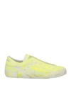 Philippe Model Man Sneakers Pastel Yellow Size 4 Textile Fibers, Soft Leather