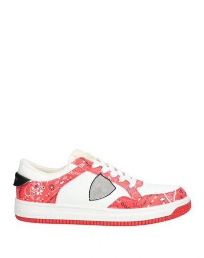 Philippe Model Man Sneakers Red Size 12 Calfskin