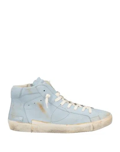 Philippe Model Man Sneakers Sky Blue Size 8 Leather