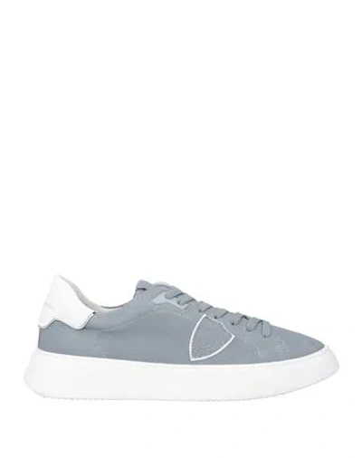 Philippe Model Man Sneakers Slate Blue Size 13 Leather