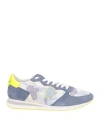 Philippe Model Man Sneakers Slate Blue Size 7 Leather, Textile Fibers