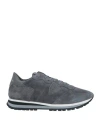 Philippe Model Man Sneakers Charcoal Size 9 Leather, Textile Fibers In Grey