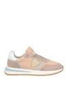 Philippe Model Man Sneakers Taupe Size 9 Leather In Grey