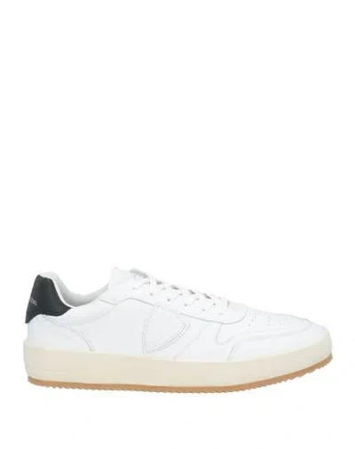 PHILIPPE MODEL PHILIPPE MODEL MAN SNEAKERS WHITE SIZE 8 LEATHER