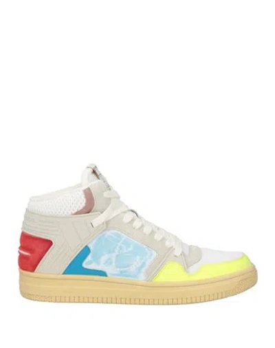 Philippe Model Man Sneakers White Size 11 Leather, Textile Fibers