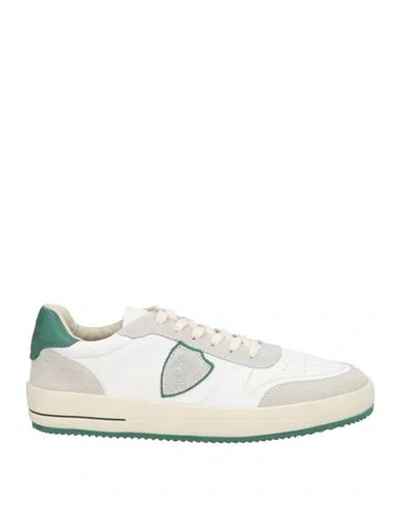 PHILIPPE MODEL PHILIPPE MODEL MAN SNEAKERS WHITE SIZE 7 LEATHER