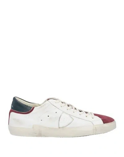 Philippe Model Man Sneakers White Size 7 Leather In Neutral