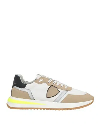 Philippe Model Man Sneakers White Size 9 Leather, Textile Fibers